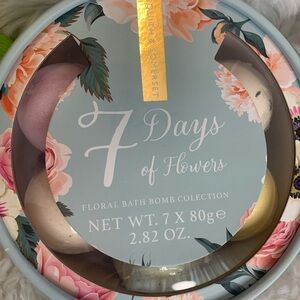 ASQUITH & SOMERSET 7 Days of Flowers bath bomb collection NIB NWT (7) 2.82 Oz.